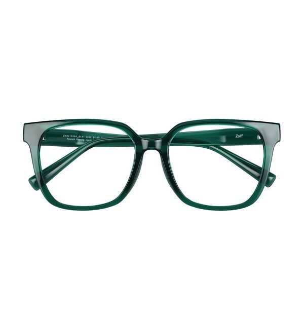  「ウェリントン型 メガネ│プラスチックフレーム│大きめ 小顔効果 ビッグシェイプ｜ レンズ交換券付」|メガネ|