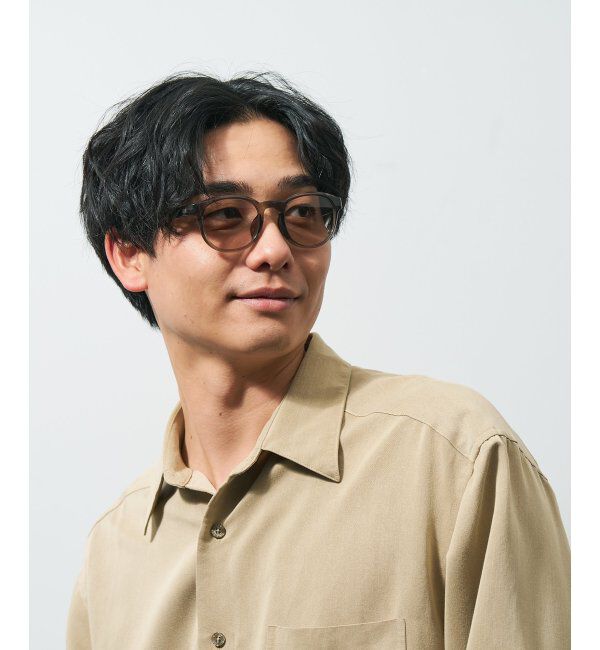  「ウェリントン型 花粉/飛沫対策 サングラス  (Zoff PROTECT 2WAY)  花粉メガネ メガネ 紫外線防止 UVカット」|サングラス|