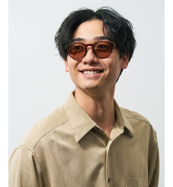  「ウェリントン型 花粉/飛沫対策 サングラス  (Zoff PROTECT 2WAY)  花粉メガネ メガネ 紫外線防止 UVカット」|サングラス|