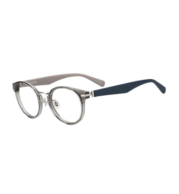  「ボストン型 メガネ | 中顔面短縮みえメガネ レザー調 ラバーテンプル 伊達メガネ CLASSIC レンズ交換券付」|メガネ|