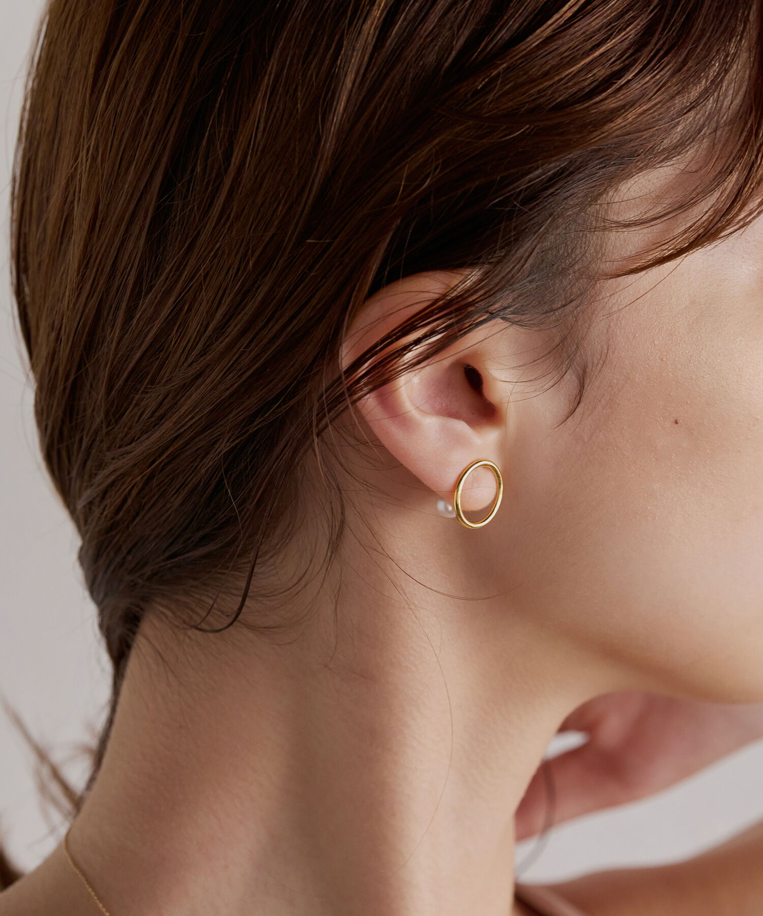 JUPITER「【SV925】サークルダブル淡水パールイヤリング/2way」|イヤリング|