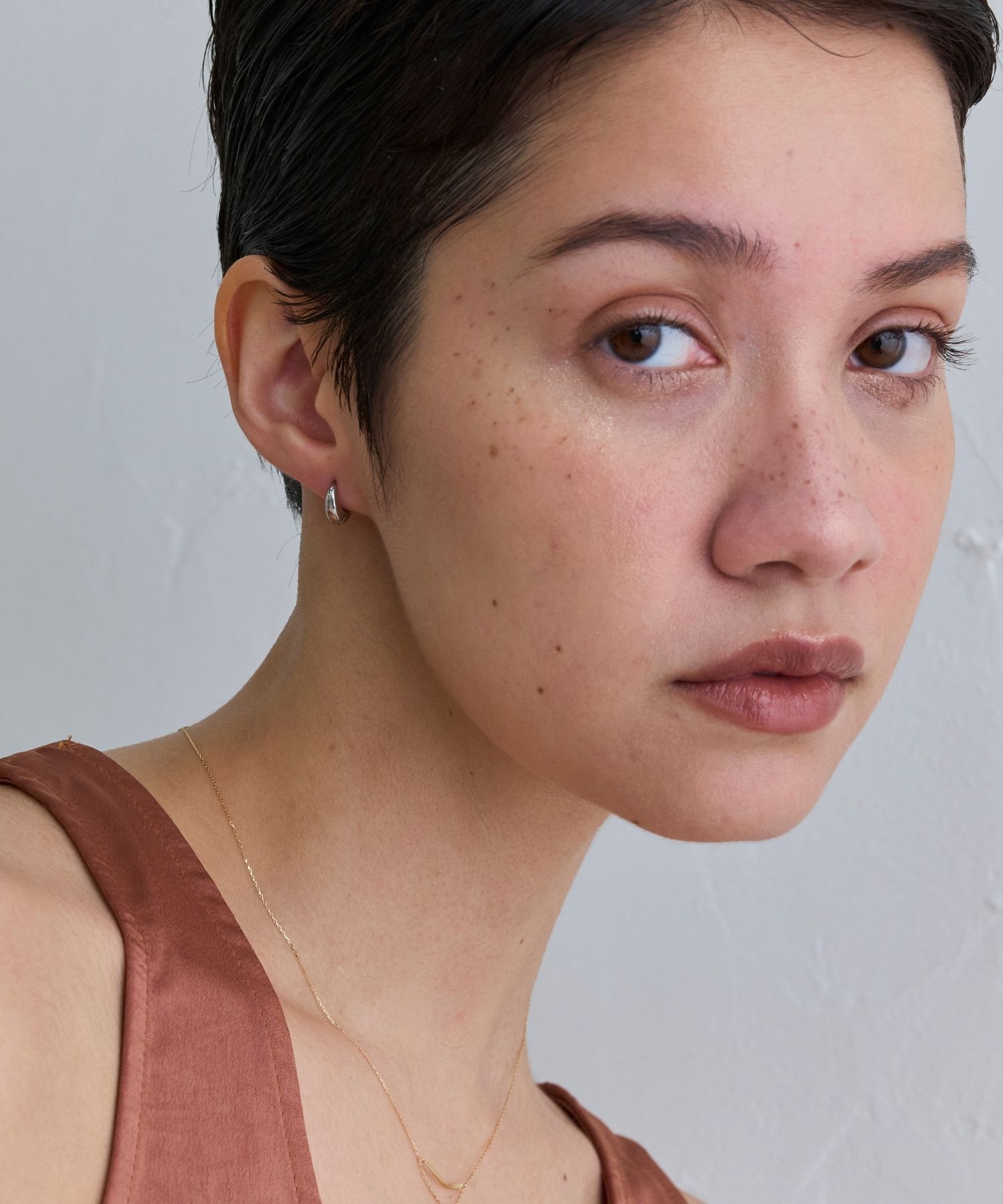 JUPITER「【SV】ドロップフープピアス シルバー ニッケルフリー　金属アレルギー対応」|ピアス|