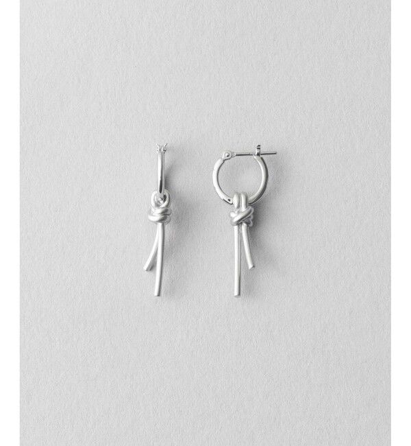 Jouete「フープピアス ノット」|ピアス|プラチナム