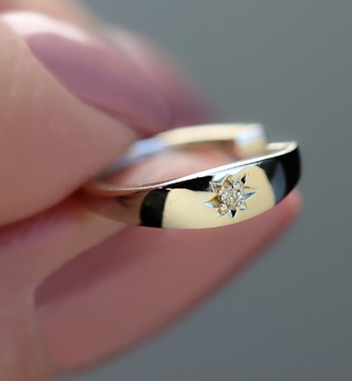  「ダイヤモンド シリウス イヤーカフ | K10YG 【片耳用】」|イヤーカフ|