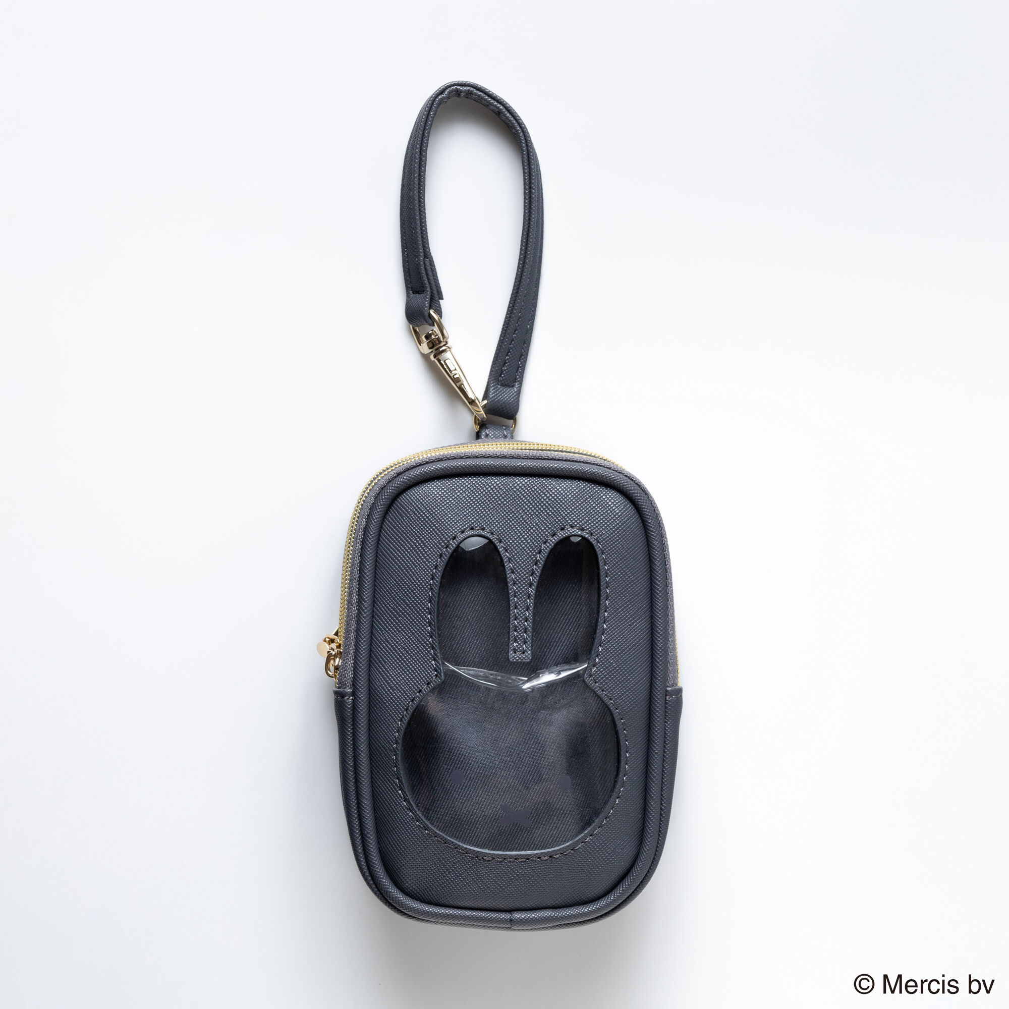  「MIFFY ハンドル付きスクエアポーチ」|ポーチ|BLK