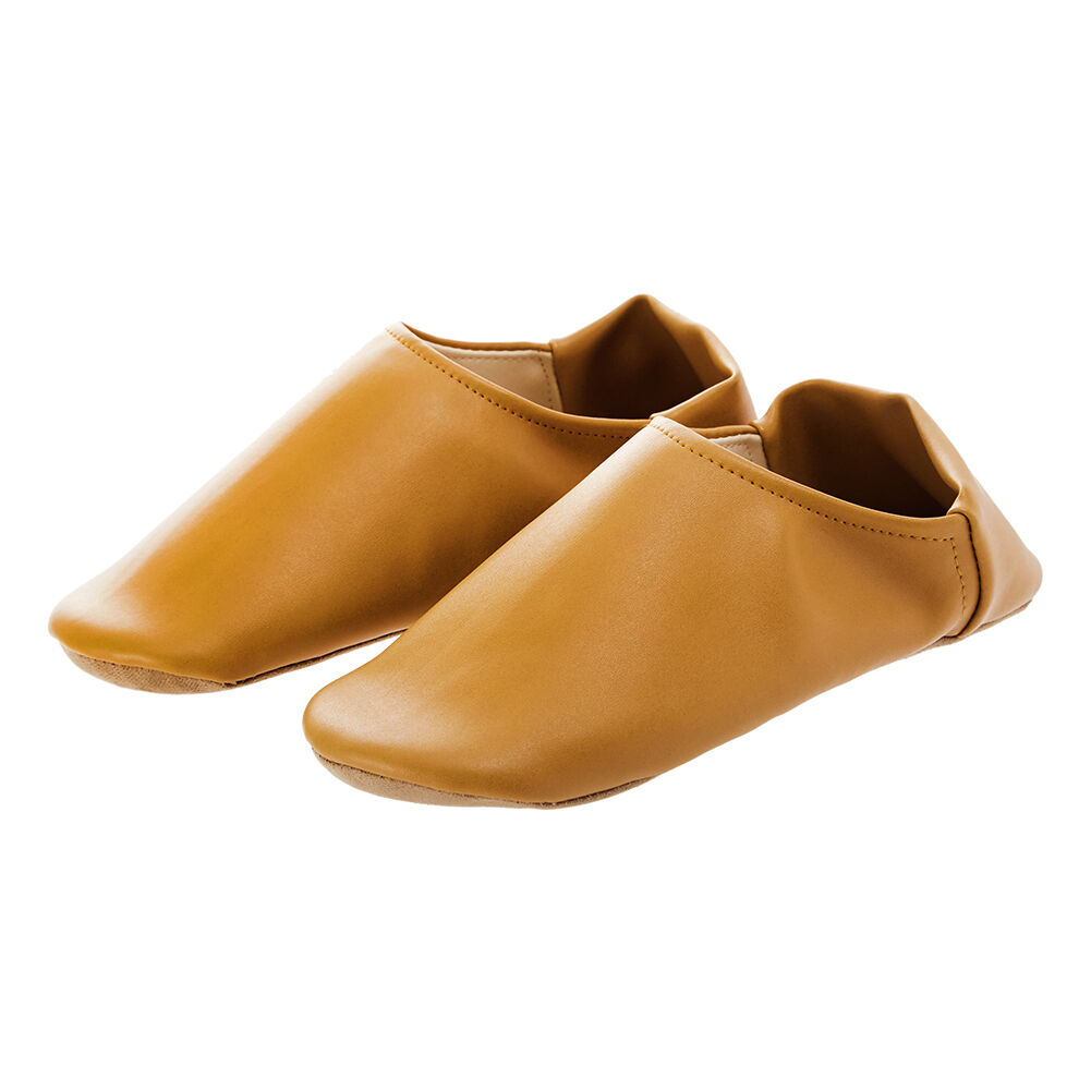 BACKYARD FAMILY「スリッパ おしゃれ 学校 通販 来客用 室内履き レディース ルームシューズ 社内 事務所 無地」|ルームシューズ|ブラウン1