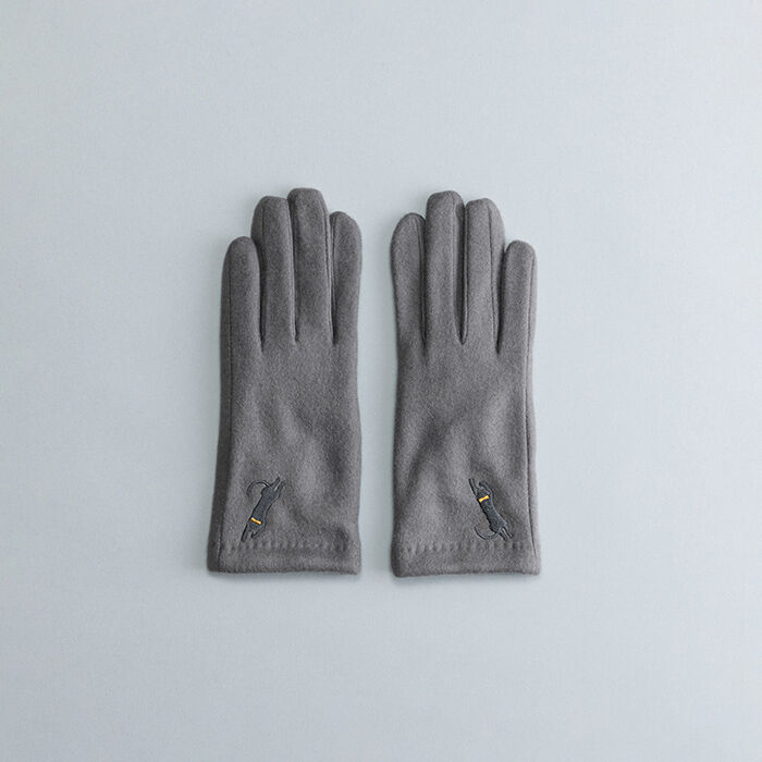 BACKYARD FAMILY「クロダ 手袋 レディース 通販 グローブ 手ぶくろ 暖かい かわいい ねこ 可愛い おひるねねこ」|手袋|