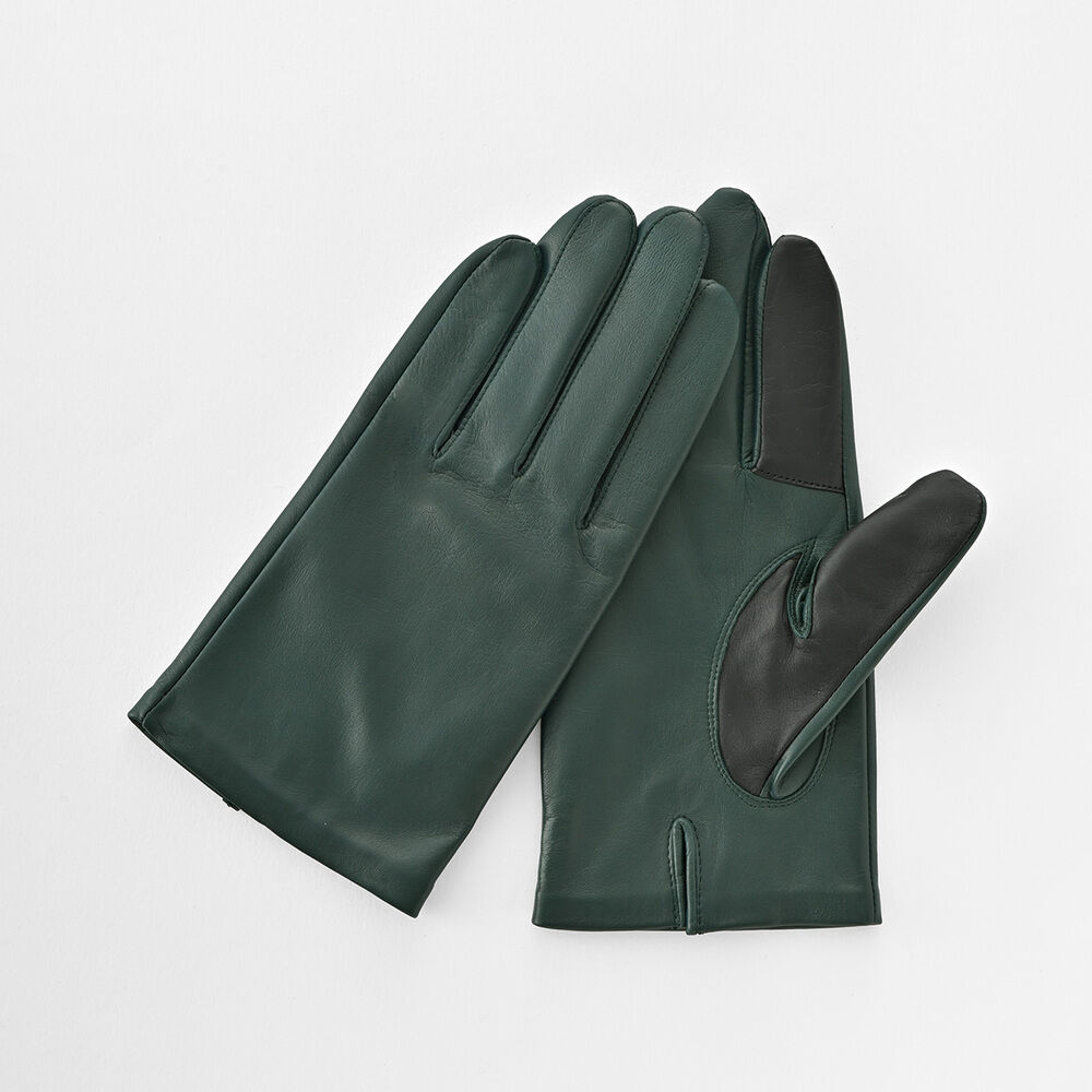 BACKYARD FAMILY「クロダ 手袋 メンズ 通販 グローブ 手ぶくろ スマートフォン対応 スマホ 対応 レザー 革」|手袋|グリーン1