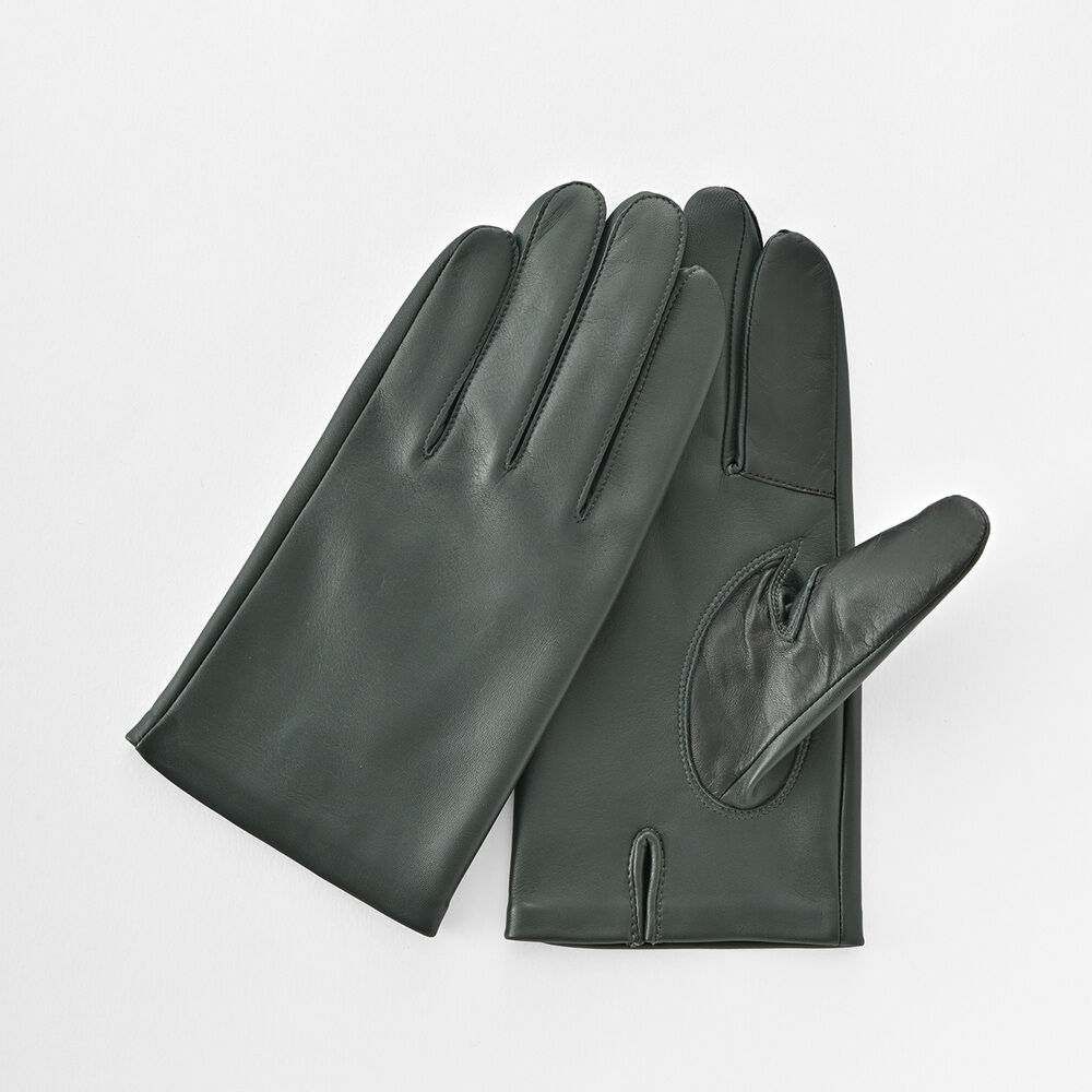 BACKYARD FAMILY「クロダ 手袋 メンズ 通販 グローブ 手ぶくろ スマートフォン対応 スマホ 対応 レザー 革」|手袋|グレー1
