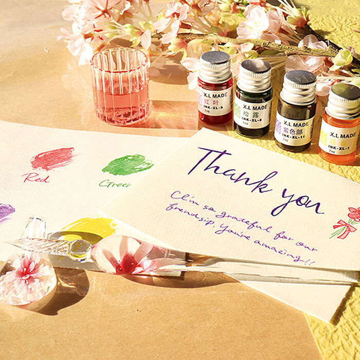 BACKYARD FAMILY「ガラスペン インク ４色セット 通販 インクセット ガラスペンセット ペン置き 器 お花入り」|その他|