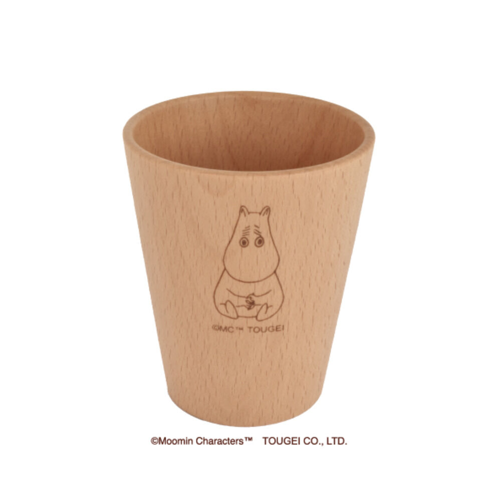 BACKYARD FAMILY「ムーミン 食器 通販 木製 コップ カップ ストレートコップ L 北欧 MOOMIN 木製食器」|グラス・マグカップ|ブラウン1