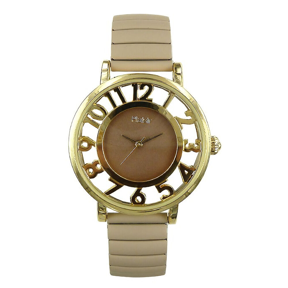 BACKYARD FAMILY「Plaisir プレジール 腕時計 レディース ジャバラ 通販 ジャバラウォッチ ウォッチ」|腕時計|ブラウン1