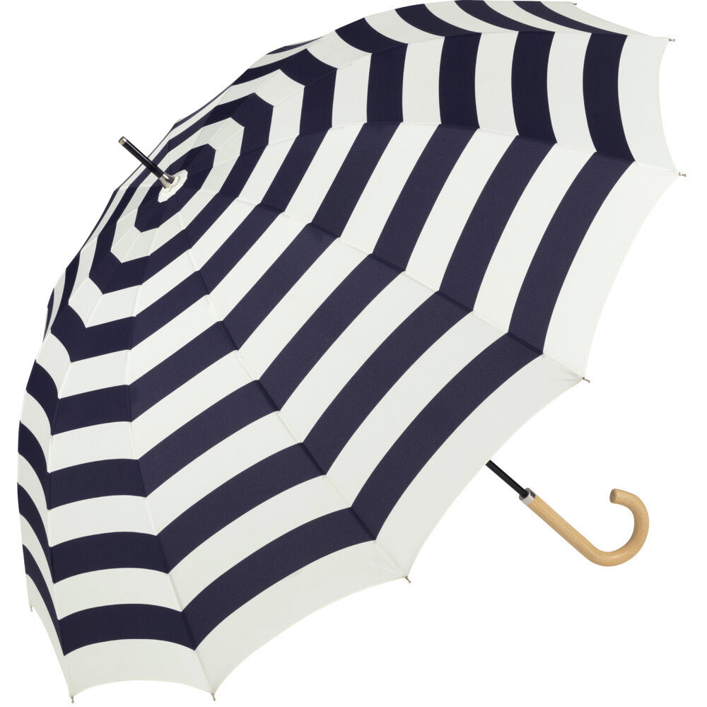 BACKYARD FAMILY「because ビコーズ 雨傘 レディース 長傘 通販 メンズ 12本骨 12フレーム 親骨」|傘|ブルー3