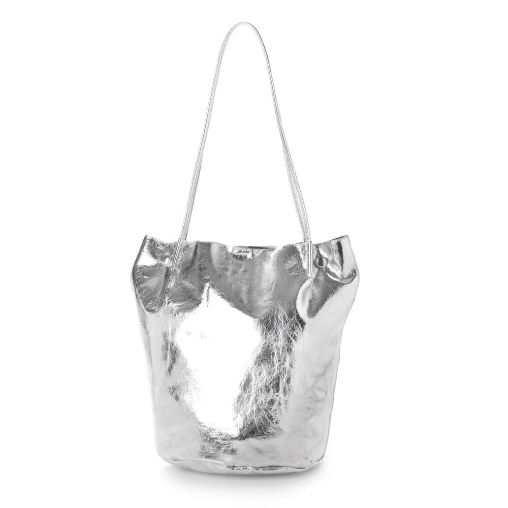 cache cache「cachecache カシュカシュ トートバッグ バケツ型 肩掛け 通販 バケツトート」|ショルダー・メッセンジャー|シルバー1