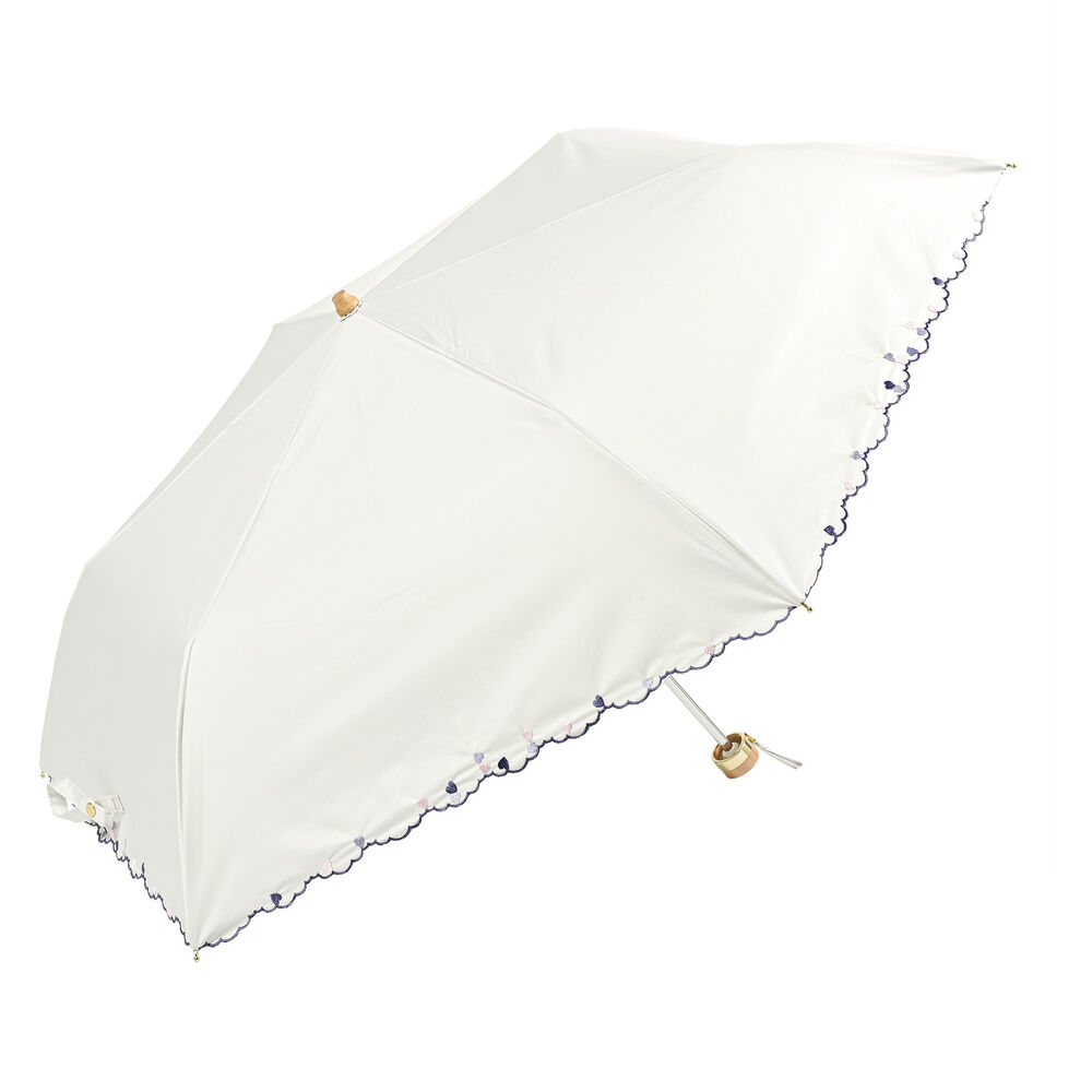 BACKYARD FAMILY「nifty colors 折りたたみ傘 50cm 通販 折り畳み傘 傘 かさ カサ 雨傘 婦人傘」|傘|ホワイト1