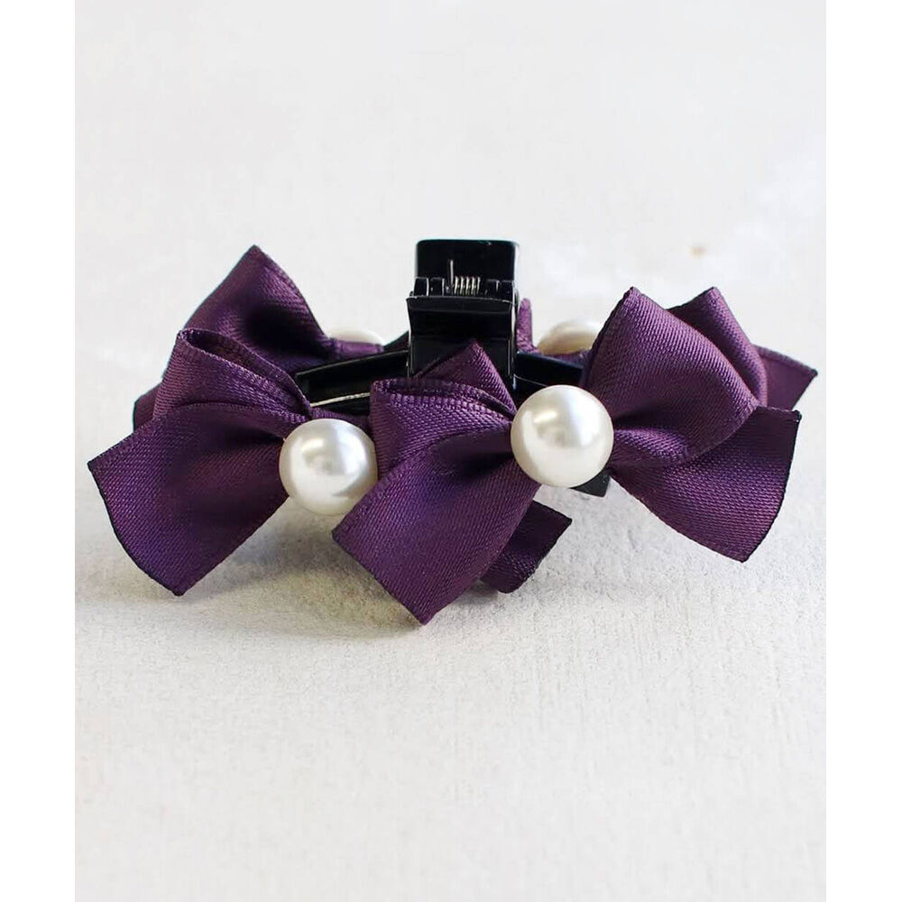BACKYARD FAMILY「ヘアクリップ キッズ 通販 ヘア クリップ 68512302 るい蝶リボンバンスクリップ リボン」|その他|パープル1