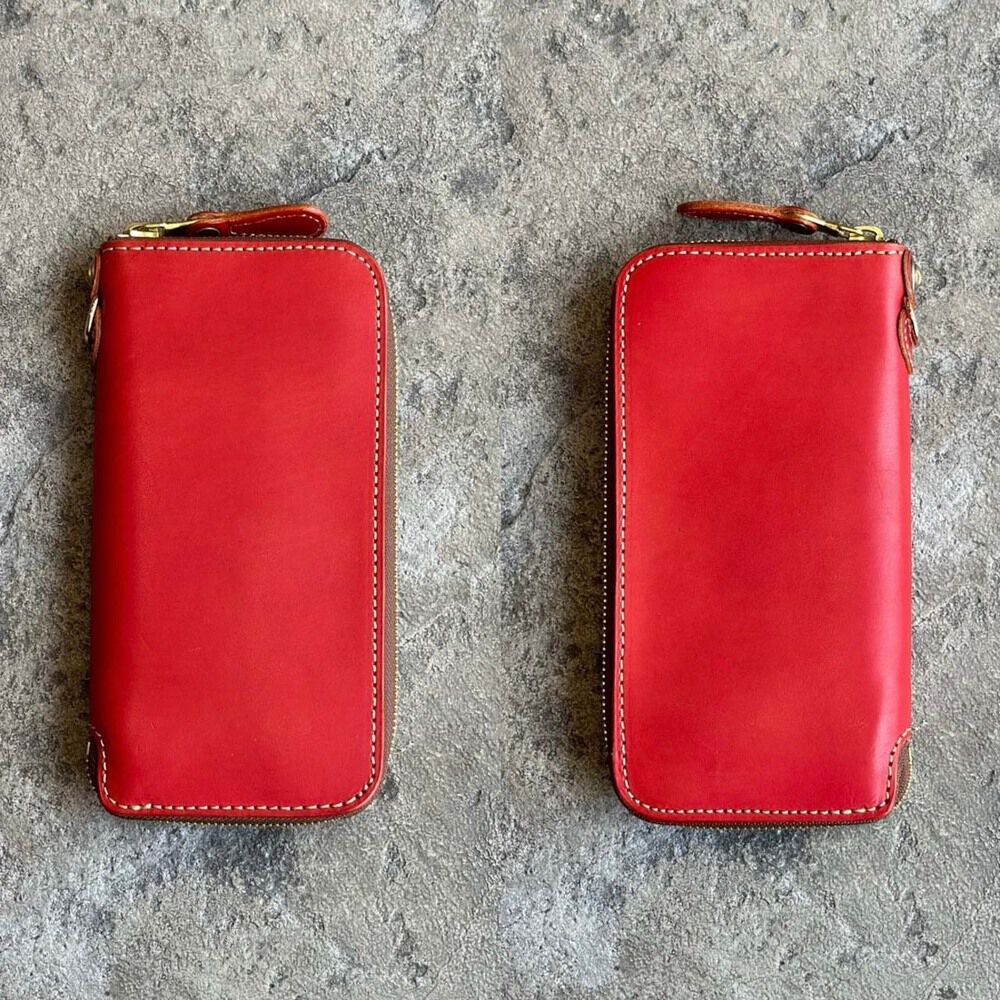 BACKYARD FAMILY「長財布 メンズ 本革 通販 日本製 財布 さいふ レザー ブランド カードホルダー 革財布」|財布|レッド1