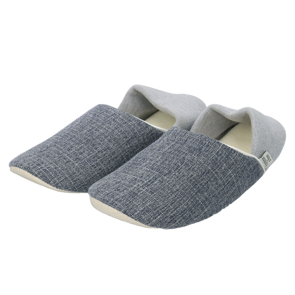 BACKYARD FAMILY「防災スリッパ 通販 スリッパ 前詰まりスリッパ ルームシューズ 室内履き 踏み抜き防止 蓄光テープ」|ルームシューズ|ブルー1