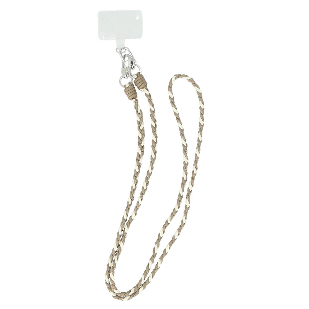 BACKYARD FAMILY「スマホストラップ ショルダー 通販 スマホ ストラップ 編み スマホショルダーストラップ」|チャーム・キーホルダー|ベージュ1