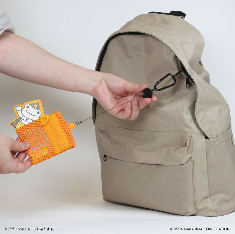 BACKYARD FAMILY「かえるのピクルス グッズ 通販 pickles the frog メッシュポーチ リール付き」|ポーチ|