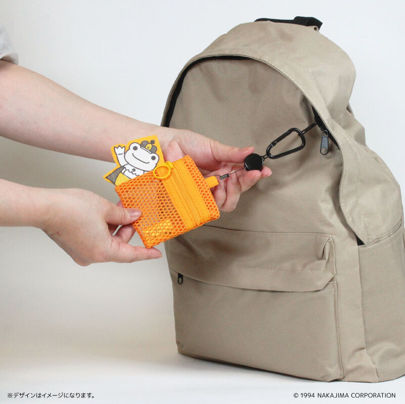 BACKYARD FAMILY「かえるのピクルス グッズ 通販 pickles the frog メッシュポーチ リール付き」|ポーチ|