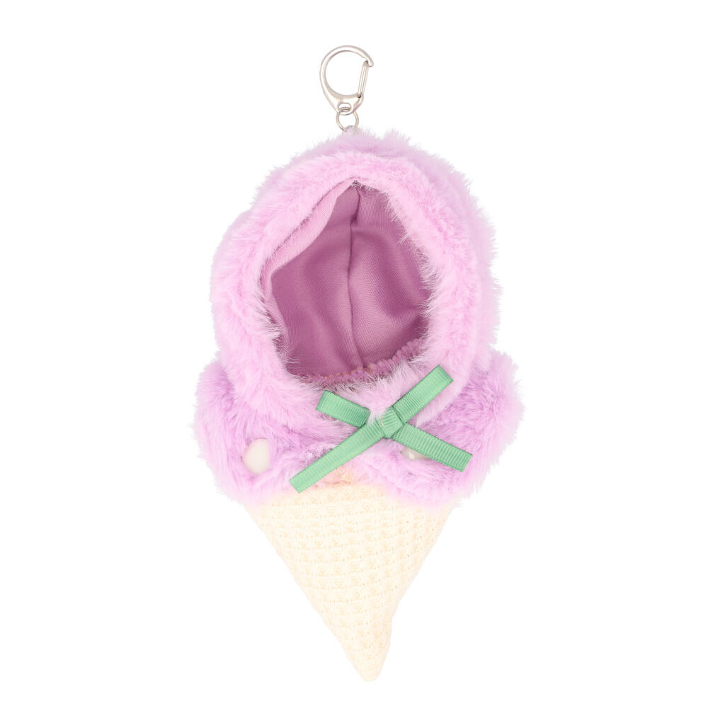 BACKYARD FAMILY「ぬい 着ぐるみ アイスクリーム 通販 推し活 アイス ぬいぐるみキーホルダー ぬいぐるみ 服」|チャーム・キーホルダー|パープル1