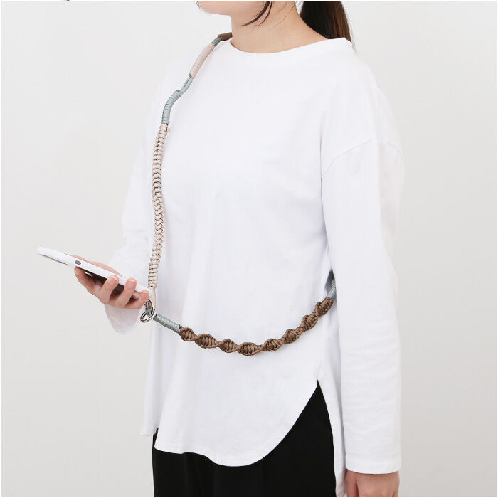 BACKYARD FAMILY「スマホストラップ ショルダー 通販 スマホショルダー スマホ ストラップ ロープ 編み」|電化製品|