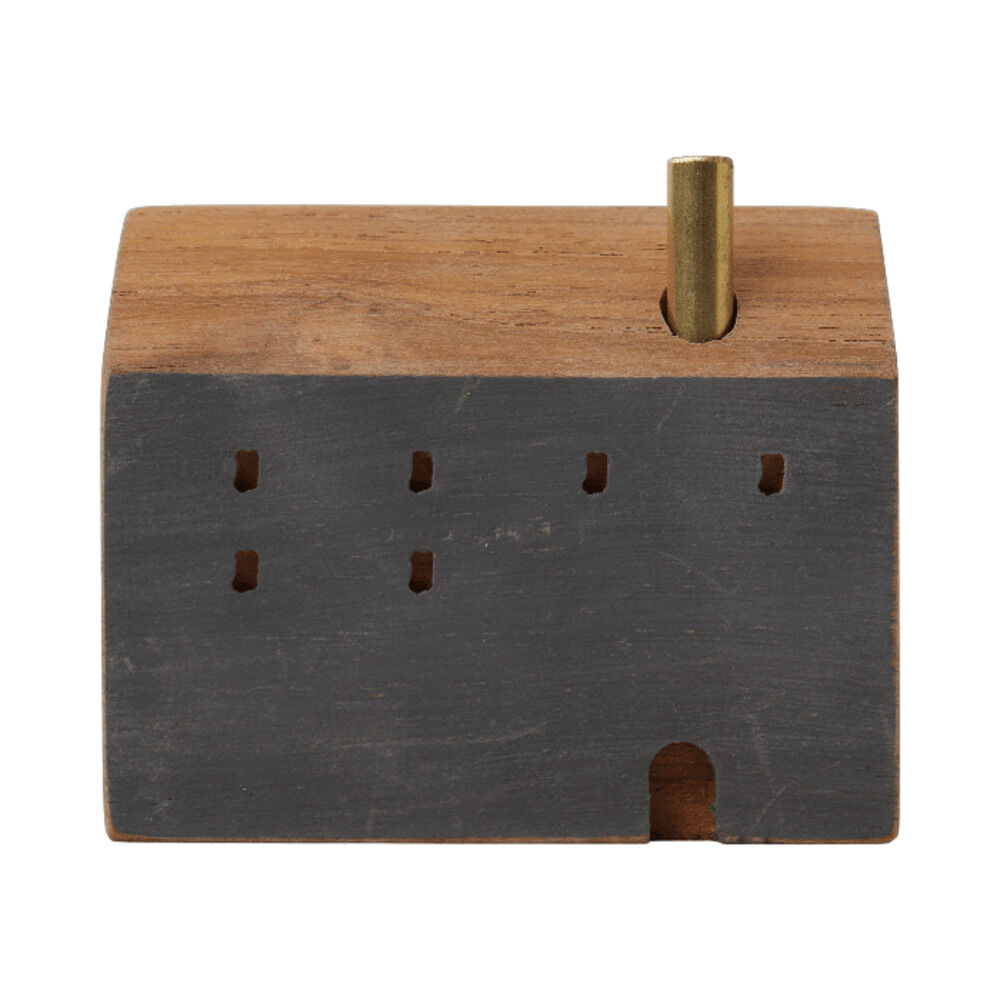 BACKYARD FAMILY「オブジェ インテリア 置物 通販 木のお家 一輪挿し 飾り 木製 インテリア雑貨 フラワーベース」|その他|グレー1