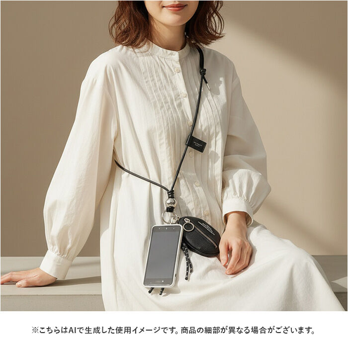 BACKYARD FAMILY「ストラップ ポーチ付き 通販 ショルダーストラップ ショルダー ポーチ 首掛け スマホショルダー」|電化製品|