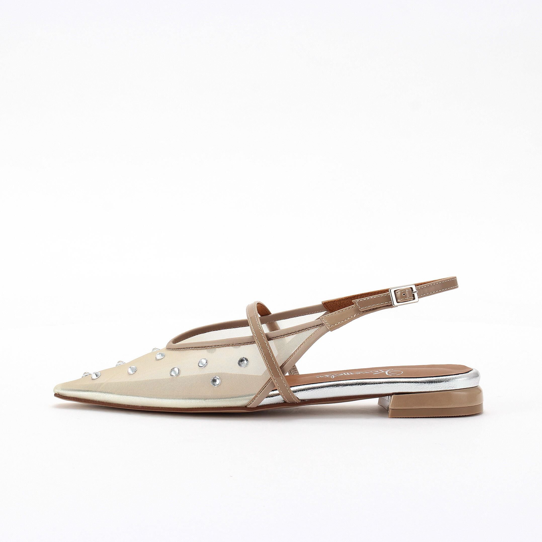 銀座かねまつ「【本革】シアーバックベルトパンプス」|パンプス|