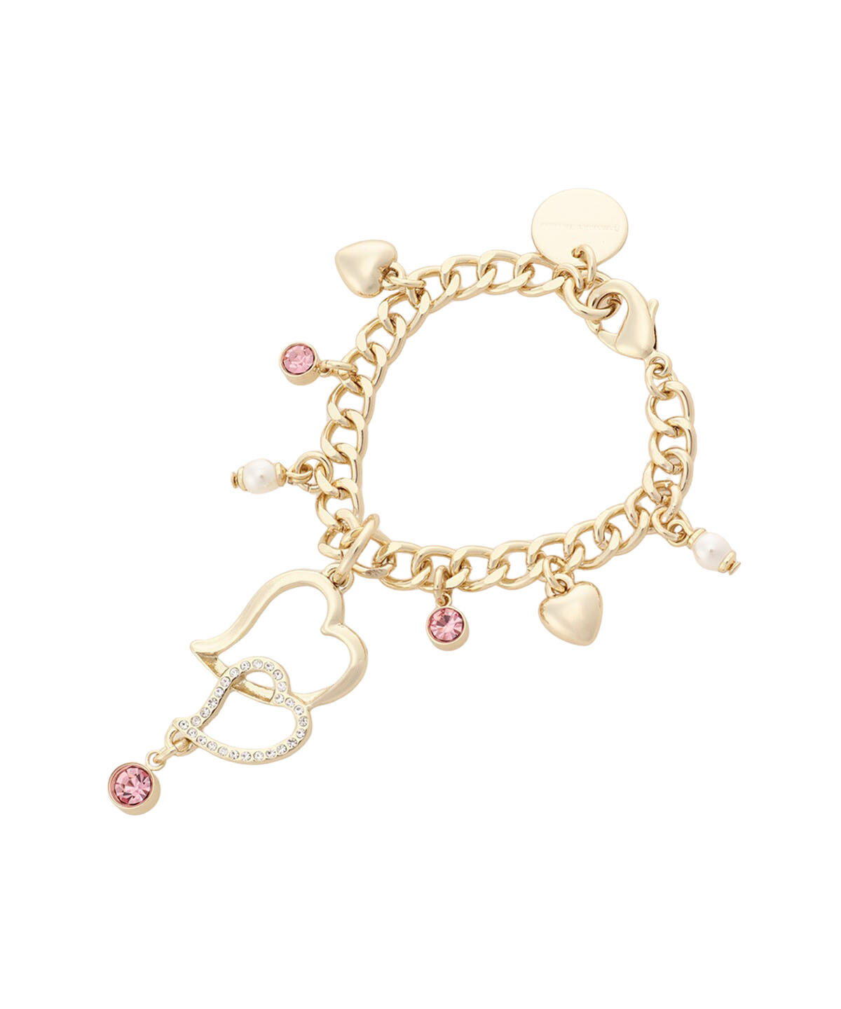 Samantha Thavasa「ダブルハートバッグチャーム」|チャーム・キーホルダー|ピンク