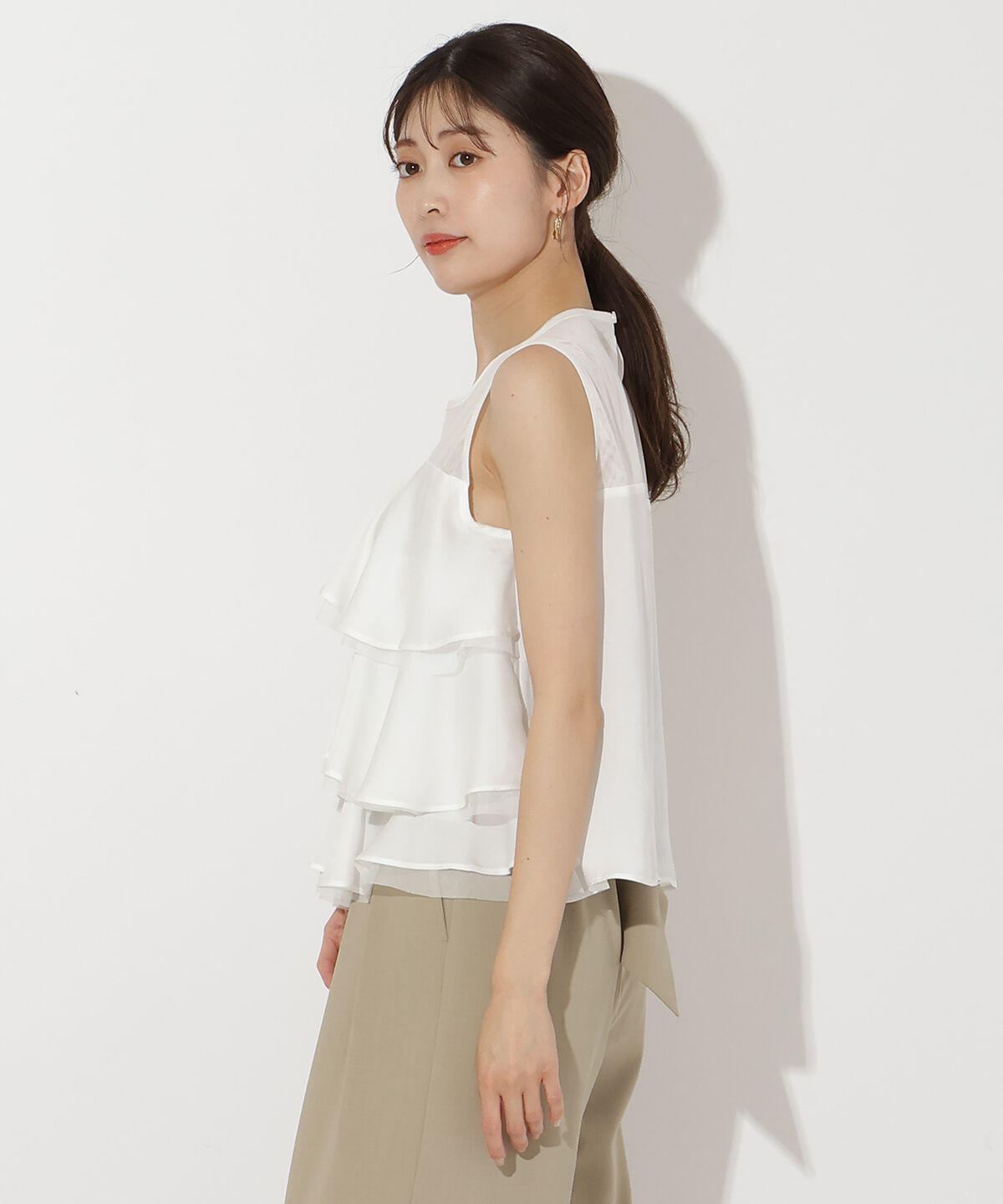 アンドクチュール「ティアードフリルブラウス」|シャツ・ブラウス|