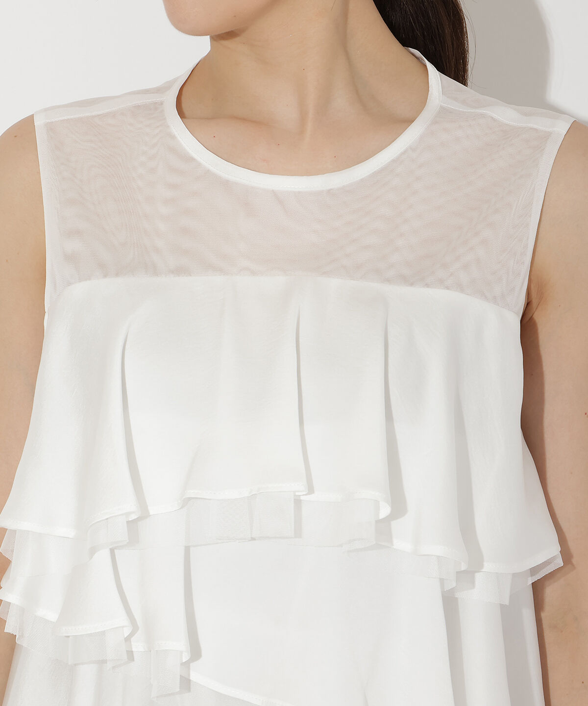 アンドクチュール「ティアードフリルブラウス」|シャツ・ブラウス|