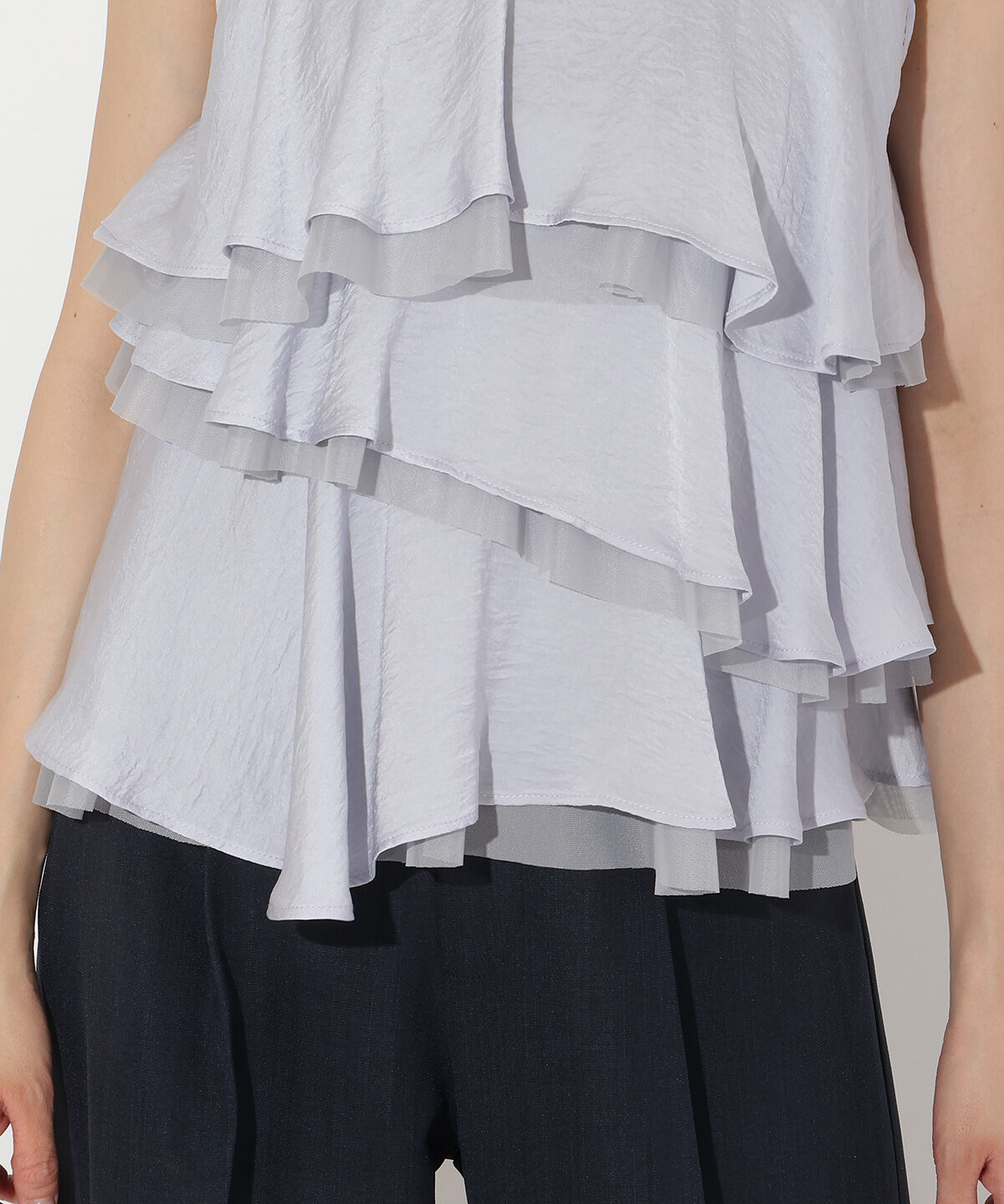 アンドクチュール「ティアードフリルブラウス」|シャツ・ブラウス|