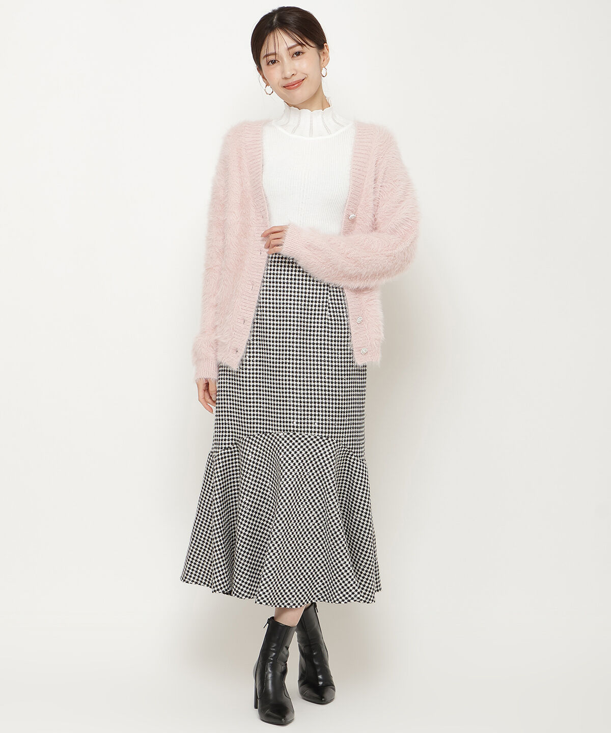 アンドクチュール「シャギーロングカーデ」|カーディガン|