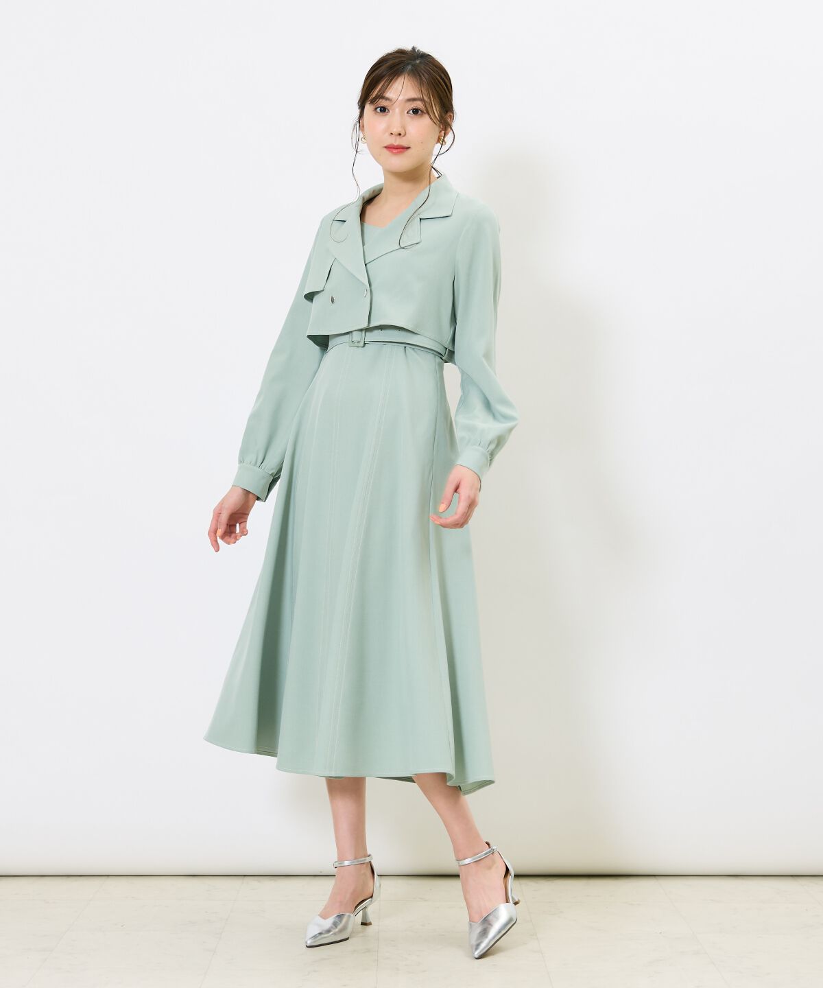 アンドクチュール「トレンチライクアンサンブルワンピース」|ワンピース|