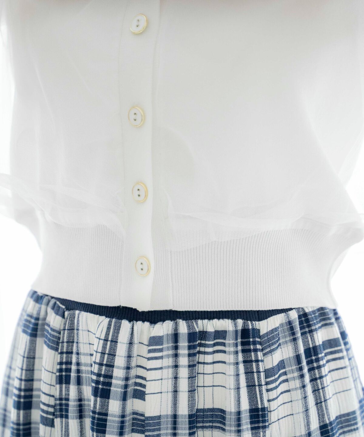 アンドクチュール「チュールカバープルオーバー」|カーディガン|