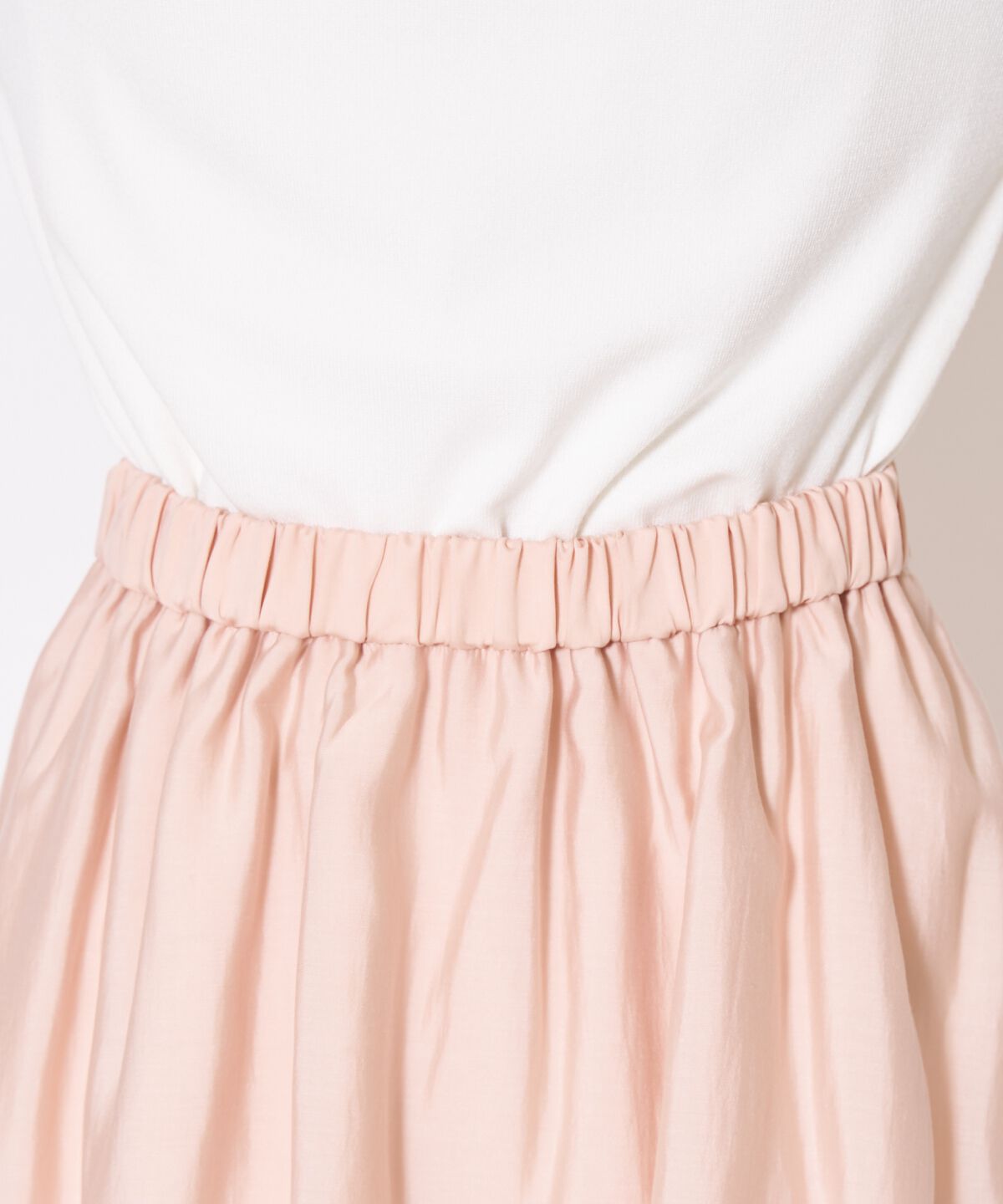 アンドクチュール「アシンメトリーシフォンラッフルスカート」|フレア|