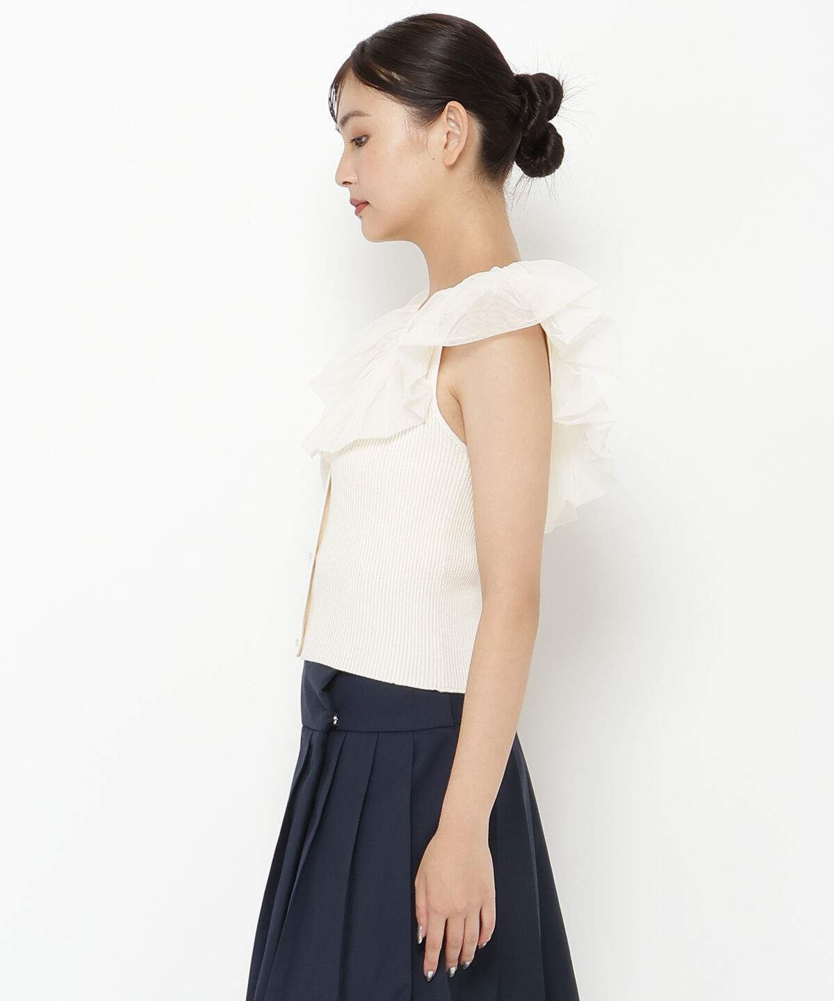 REDYAZEL「チュールドッキングニット」|ニット・セーター|