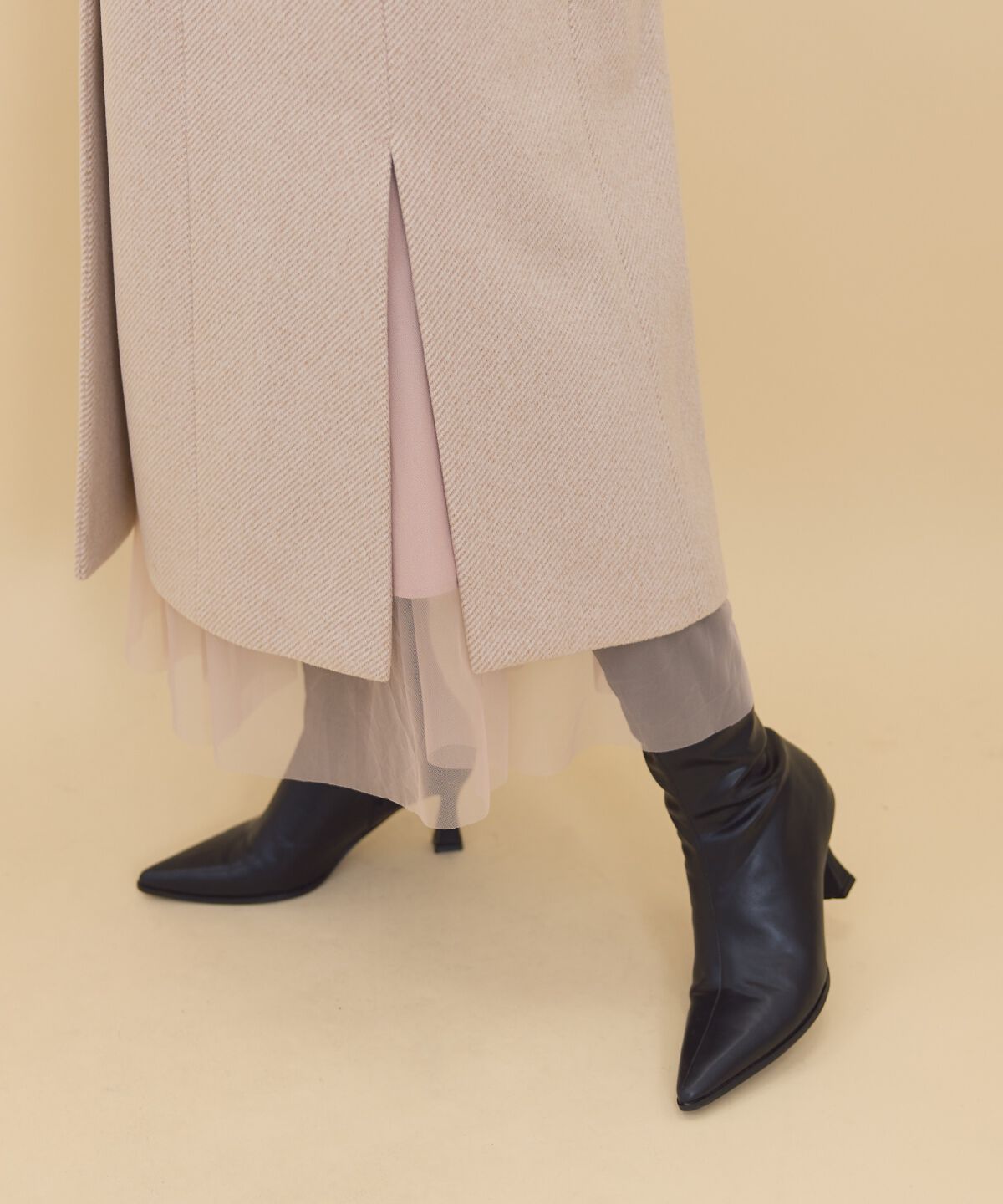 REDYAZEL「ジップチェスターコート」|ステンカラーコート|