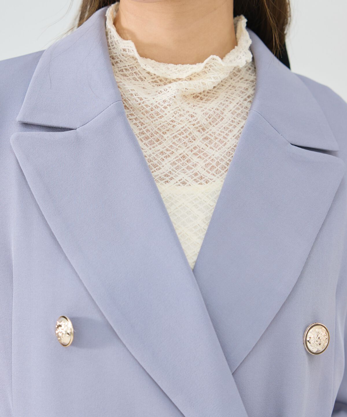 REDYAZEL「サイドベルトダブルジャケット」|テーラードジャケット|