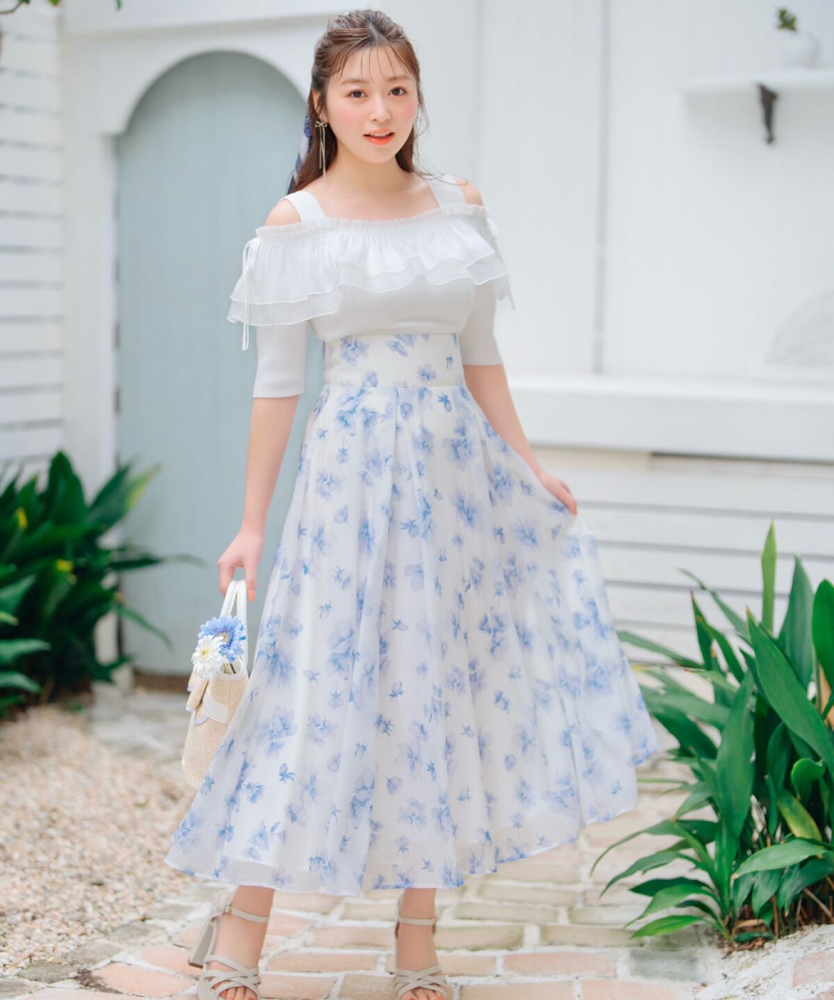 WILLSELECTION「シアーボリュームフリルニットプルオーバー」|ニット・セーター|