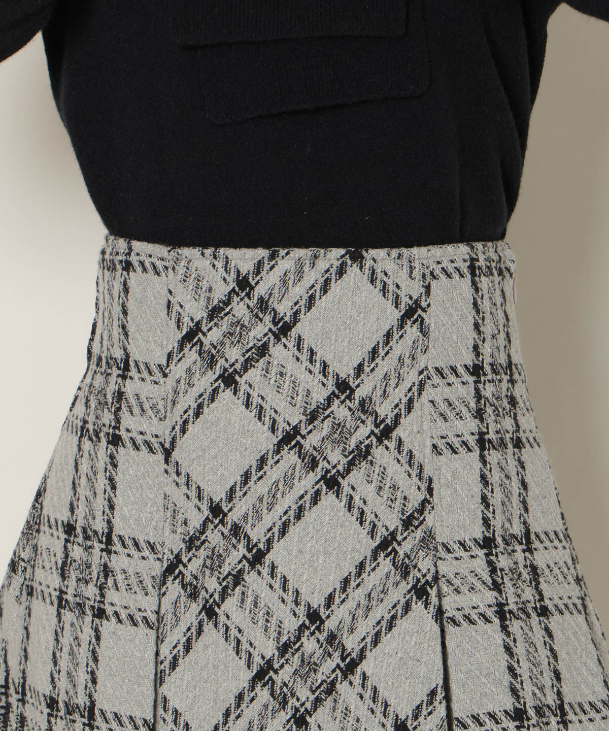 WILLSELECTION「ボックスプリーツミニスカート」|フレア|