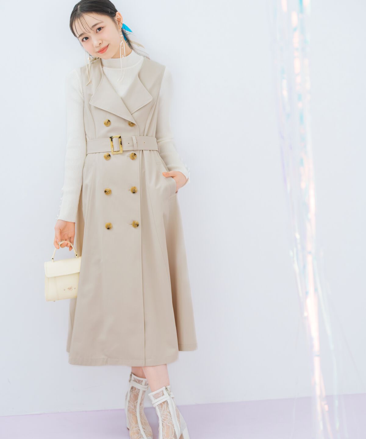 WILLSELECTION「リボンスリーブ3WAYトレンチコート」|トレンチコート|