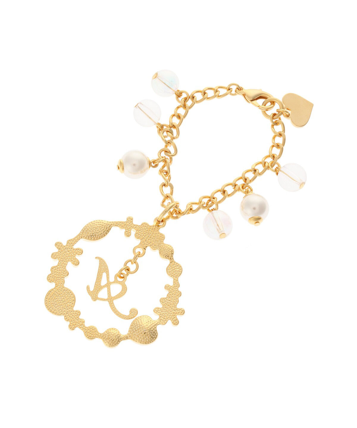 Samantha Thavasa Petit Choice「フラワーイニシャル バッグチャーム A」|チャーム・キーホルダー|