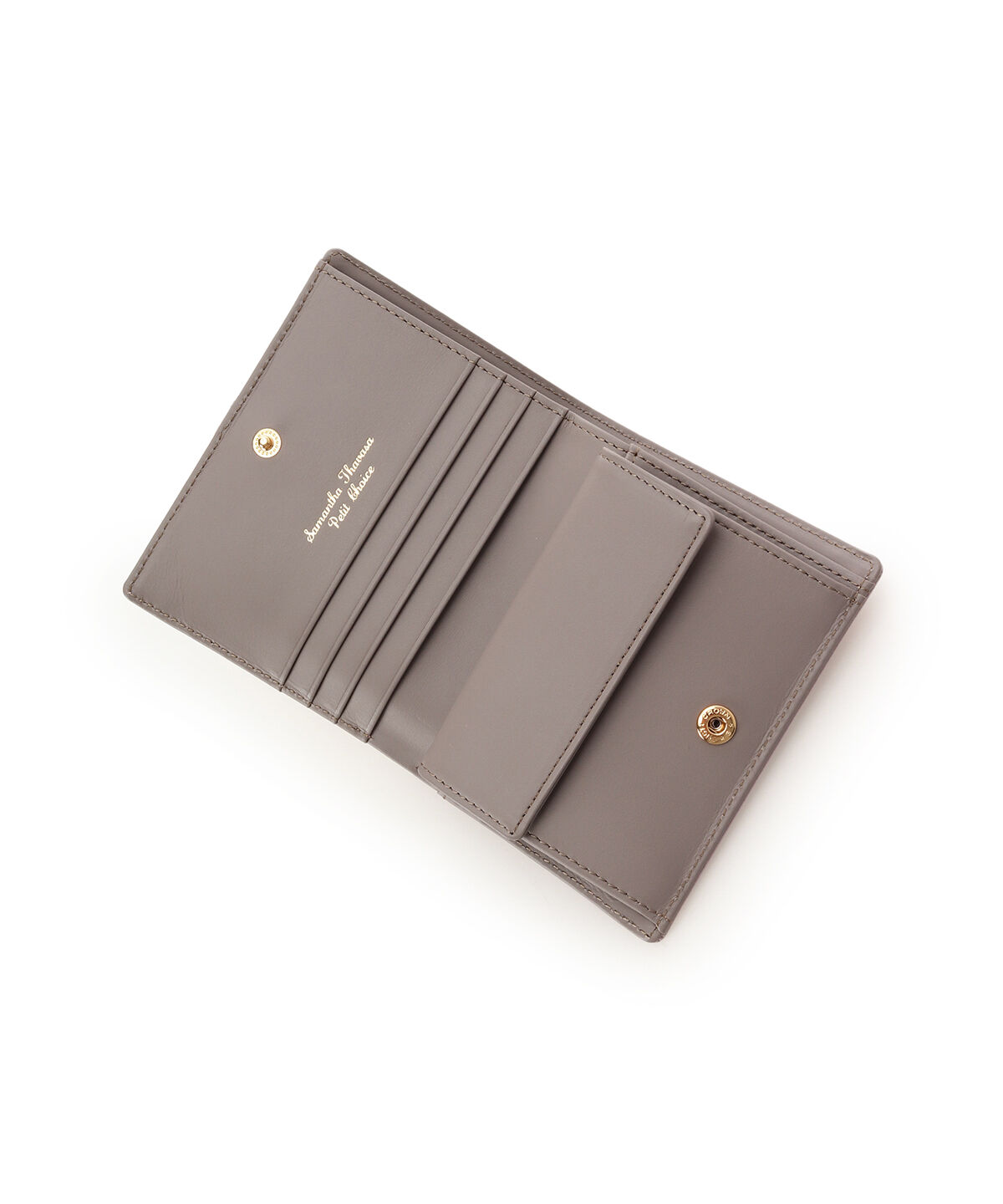 Samantha Thavasa Petit Choice「バイカラーフロントベルト 二つ折り財布」|財布|