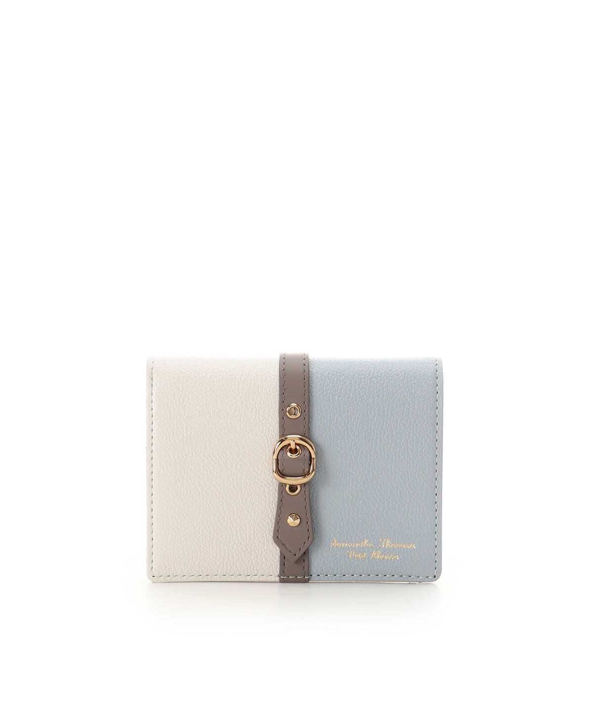 Samantha Thavasa Petit Choice「バイカラーフロントベルト 二つ折り財布」|財布|