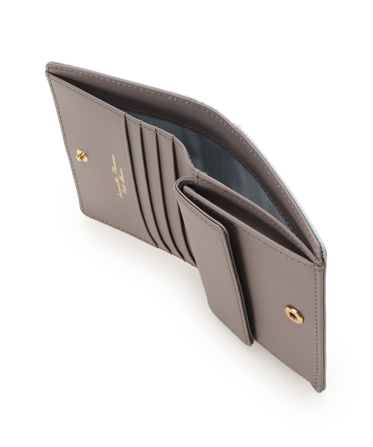 Samantha Thavasa Petit Choice「バイカラーフロントベルト 二つ折り財布」|財布|