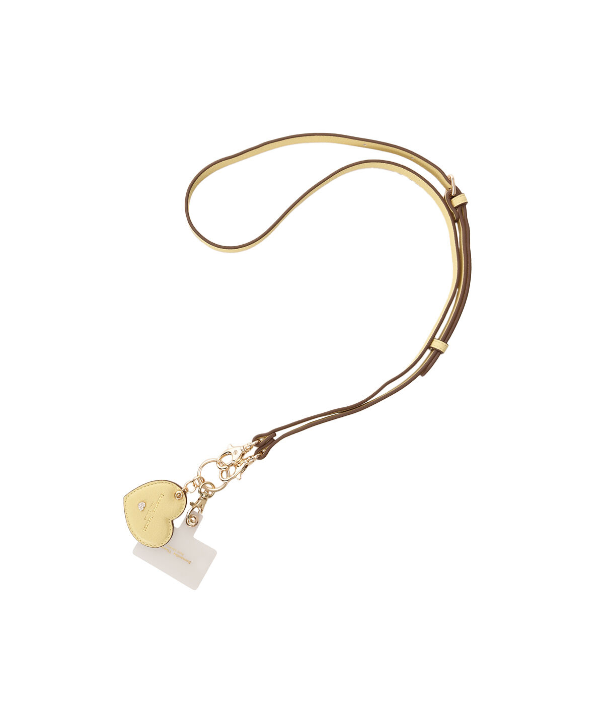 Samantha Thavasa Petit Choice「カラフルハート スマホストラップ」|モバイルケース|イエロー