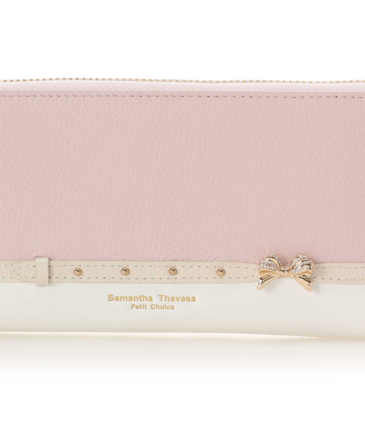 Samantha Thavasa Petit Choice「ビジューリボンバイカラー 長財布」|財布|